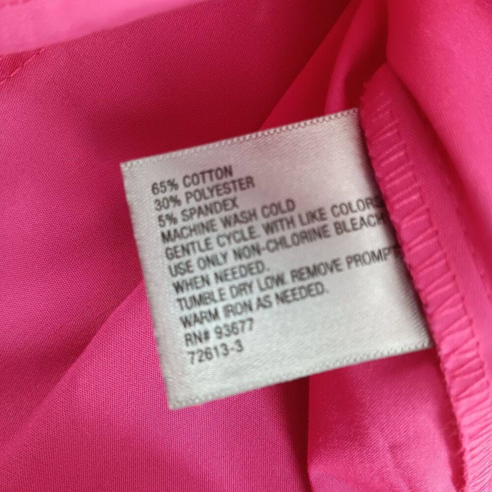 Worthington Shirt Womens Size PXL Pink Short Sleeve Collared Button Up Top NWT - Picture 6 of 8